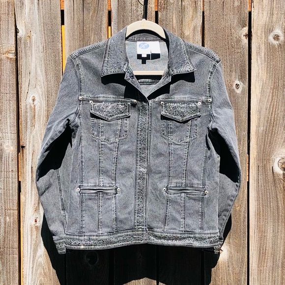 DG2 by Diane Gilman Jean Jacket size XS - Picture 1 of 13